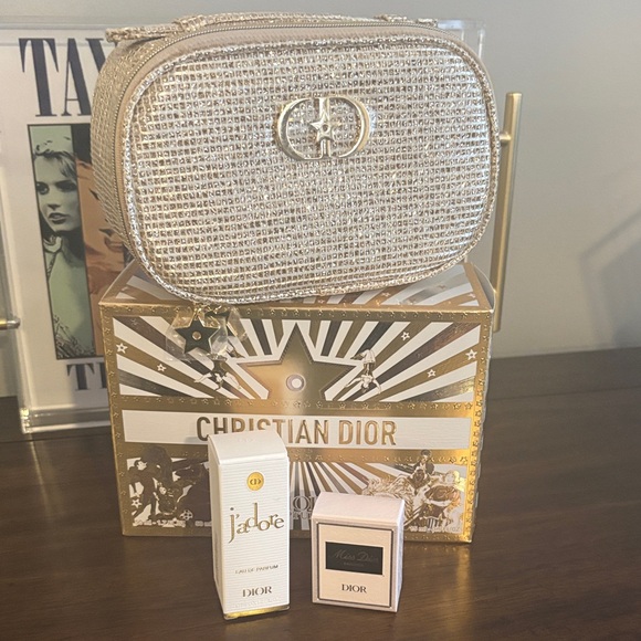 Dior Handbags - Dior Gold Gorgeous Cosmetic & Accessories Bag with Golden Star Zippers & extra!!